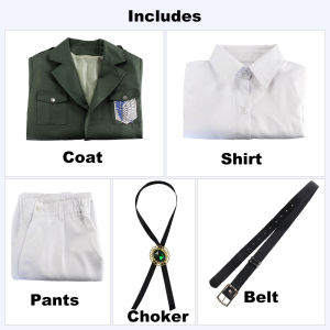 Attack on Titan Season 4 Eren Levi Cosplay Costume Shingeki No Kyojin Scout Legion Jacket Coat Windbreaker Uniform