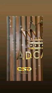 Brass Metal 3D Signage / 3d logo mirrorized finjshed