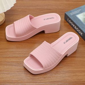 Water fish slippers with high heels