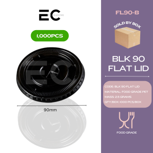 EC 1000Pcs/Box Black Pet UCup Dabba Cups 90MM400/500ML Milk tea/Shake/Juice/Coffee Cup