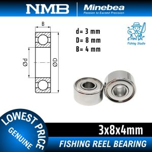 Vòng bi bạc đạn NMB 3x8x4mm cho máy câu cá