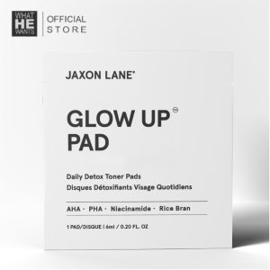 Jaxon Lane Glow Up Pad Travel Box (30 Individually Wrapped Pads) | Exfoliating Toner Pads