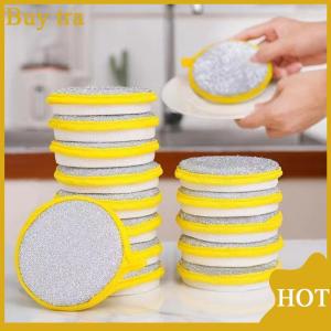 [Buytra] ฟองน้ำล้างจานสองด้าน3 10ชิ้นแปรงล้างจานกระทะหม้อฟองน้ำทำความสะอาดของใช้ในครัวเรือนใช้ซ้ำได้