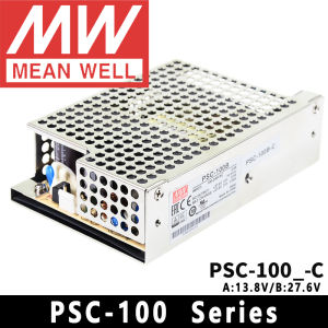 Mean Well PSC-100A/100B-C for Security/UPS System meanwell 100W Single Output with Battery Charger UPS Function power supply