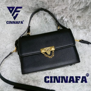 Túi Xách Nữ Đeo Chéo Ba Ngăn Khoá Gấp Túi Xách Thời Trang Nữ Ba Ngăn Khoá Gấp Da 2 Ly Cinnafa