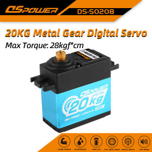 20KG300° High Torque Metal Servo for Helicopter High Precision Industrial Equipment Robot Waterproof Servo