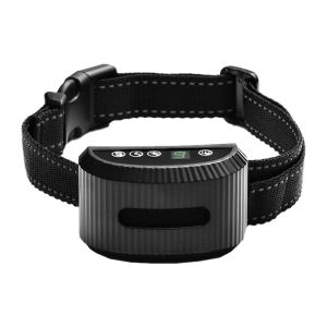 HamshMoc Adjustable Dog Anti-Bark Collar Electric Intelligent Pet Collar Automatic Stop Barking Anti-Bite Dogs Training Supplies