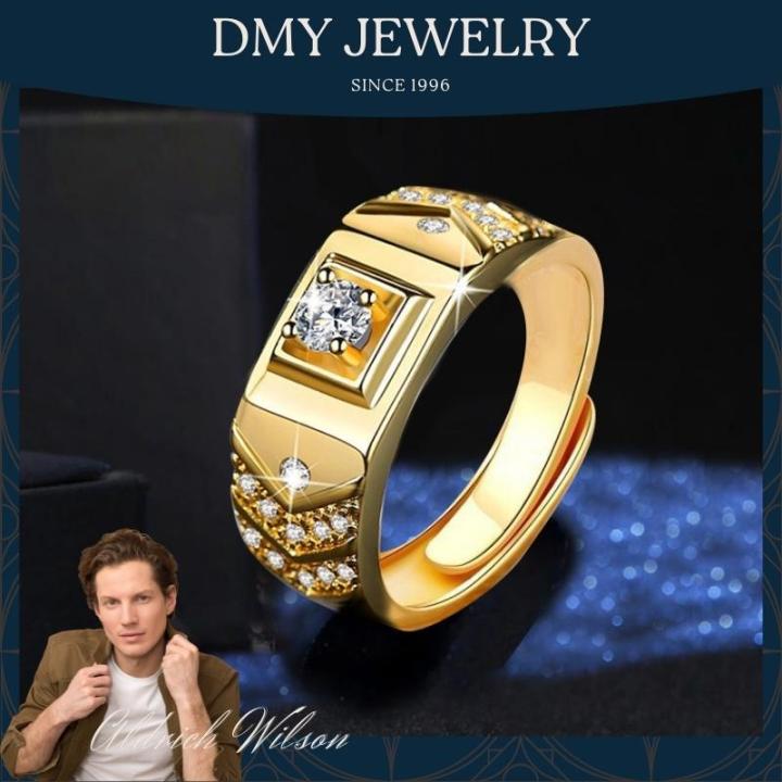DMY Jewelry Cincin Batu Lelaki/Gold 916 Original Malaysia/Cool Men