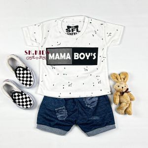 COD Setelan Anak Laki Laki 0-12bulan Import Lembut Kaos Atasan Keren Anak Cowok Newborn Set Murah