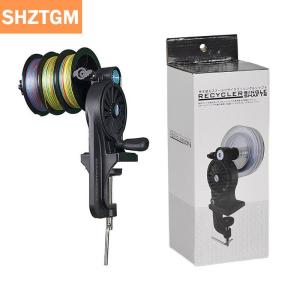 [COD] SHZTGM เครื่องม้วนสายเบ็ดตกปลาแบบพกพาเครื่องม้วนเอ็นตกปลาแบบปรับได้เครื่องม้วนสายเบ็ดสำหรับแท่งหนา บาง