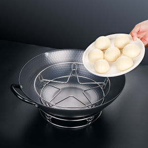 Round Heat Resistant Stainless Steel Pots And Pan Holder Mat Storage Steaming Rack Organizer Stand Coaster Kitchen Accessories