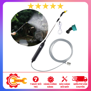 Vòi Tưới Xịt Cây Dùng Pin - Vòi Tưới Cây Chạy Điện Sạc USB Tự Động Cầm Tay