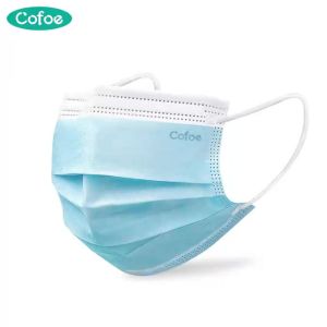 Cofoe 50pcs 3 Ply Surgical Face Mask Anti-virus Anti-fog Facemask Cover 3 Layer Masks for