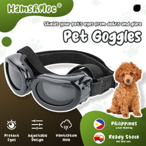 HamshMoc Dog Goggles Pet Sunglasses Windproof with Adjustable Strap for Small Dog Cat Pet Eye Wear Protection Outdoor