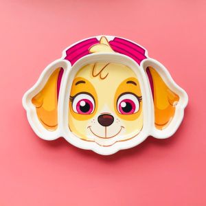 PAW PATROL Childrens cartoon bowl Learning to eat Babys tableware Children spoon Tableware Melamine Bowl Anti-Shock Drop-Proof Soup Bowl for Kids