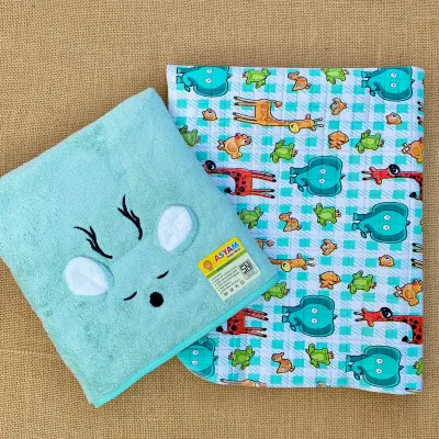 Paket Hemat Handuk Bayi + Perlak Bayi Baru Lahir ASYAM BABY