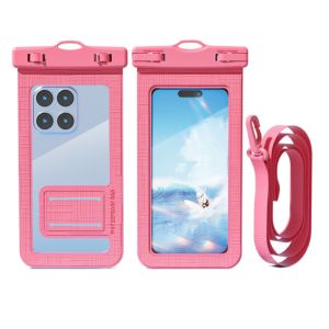BLACKON Dây buộc dài Túi chống nước cho điện thoại di động Songkran Trong suốt Túi khô dưới nước Phụ kiện điện thoại thông minh Đầy màu sắc Túi đựng điện thoại chống nước khi bơi Bơi lội