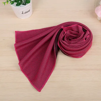 Ultra fine fiber cooling towel dual color sports cooling towel cooling and wiping sweat