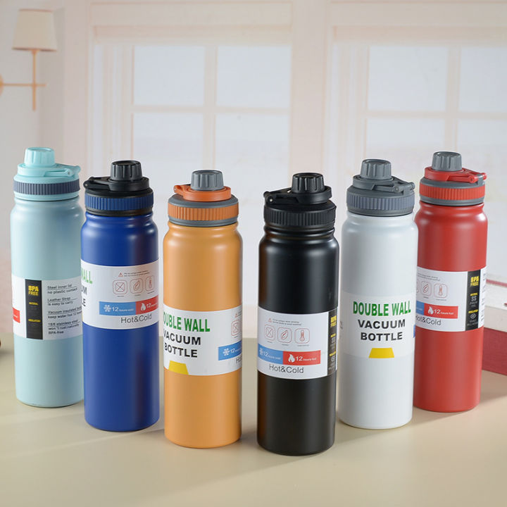 1Pcs Vacuum Insulated Water Bottle Portable Stainless Steel Thermal ...