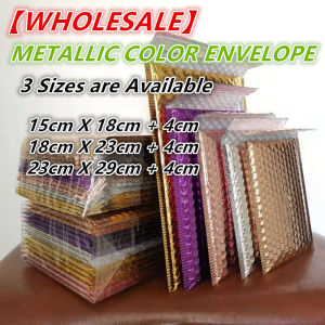 Singapore Local Stock CHEAPEST METALLIC COLOR 20 pcs Bubble Mailer Envelope/Aluminum Envelope/Packaging/Padded Bubble Envelope/Polymailer Bubble Envelope/Mailer Bag/Bubble Wrap