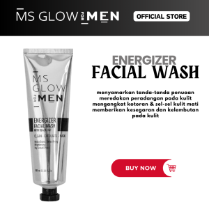 FACIAL WASH MS GLOW FOR MEN MS Glow For Men Sabun Wajah Energizer Facial Wash 3in1 Wash Scrub dan Masker Facial MS GLOW FOR MEN sabun wajah pria ms glow mengangkat sel kulit mati mencerahkan wajah facial wash ms glow men