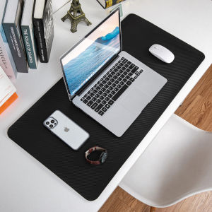 Carbon Fiber Patterned Cork Double-Sided Desk PadWaterproof and Dirt Resistant Desk PadOffice Writing Desks Gaming Mouse Pad2026