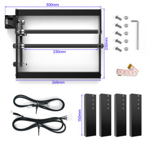 CHRIS SCULPFUN Laser Rotary Roller Laser Engraver Y-Axis Rotary 360° Laser Rotary Attachment for Engraving Cylindrical Objects Cans