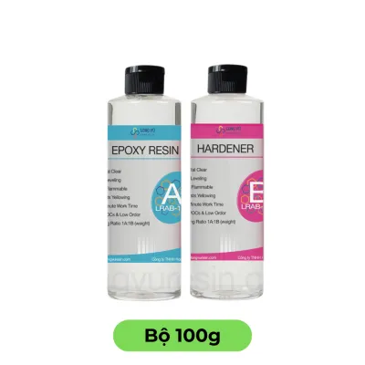 Keo Resin Epoxy Trong Suốt Thực Phẩm Tỷ Lệ 1-1 Ít Bọt Chuyên Dụng Làm Trang Sức Thủ Công Mỹ Nghệ