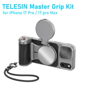 TELESIN Master Grip Kit for IPhone 17 Pro /17 Pro Max Magnetic Phone Camera Grip Built 3200mAh Battery Wireless Charging