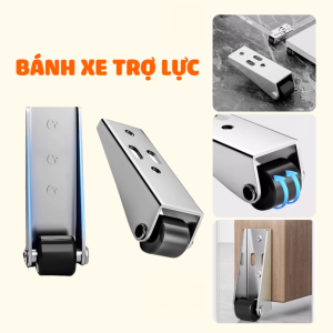 Bánh xe đẩy mini bánh xe nâng cửa bánh xe trợ lực cửa bánh xe nhỏ chịu lực di chuyển đồ đạc