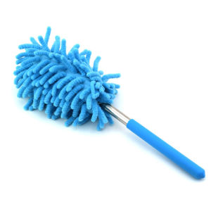 【VIDKHSY Store】280cm Stainless Steel Feather Duster Adjustable Long Handle Multi-Functional Extendable Dust Removal Tool for Home Cleaning