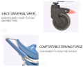 CW01 Xe lăn toilet có bô di động hỗ trợ vệ sinh tắm rửa cho người già người bệnh người khuyết tật. 