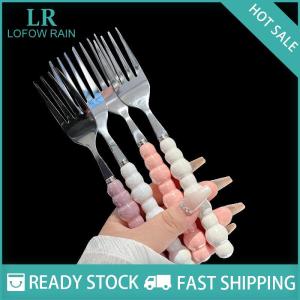 LF Wholesale✨Flash Sale ✨ Handle Fork For Dessert Household Steak Stainless Steel Fork Salad Fork Dessert Pasta Fork Kitchen Accessories Gadgets