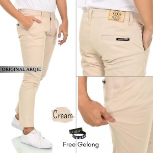 Celana Chino Pria Dewasa - Celana Chino Chinos panjang Pria Remaja Dewasa Combed Stretch Size 28-40