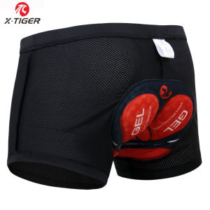 X-Tiger Upgrade Cycling Shorts Mesh Mens Cycling Underwear 5D Gel Pad Shockproof Cycling Underpant MTB Shorts Bike Underwear