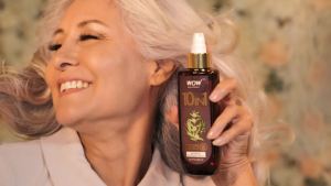 WOW Skin Science 10 in 1 Nourishing Hair Oil - Treats Dry Damaged Hair and Promotes Growth - With Argan and Rosemary Oil for Women and Men (6.76 Fl Oz)