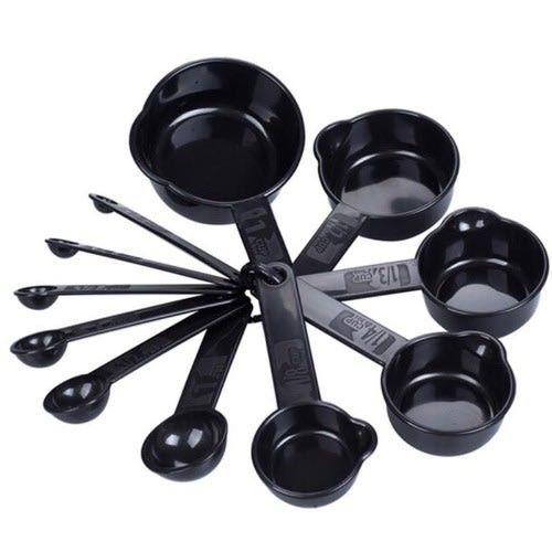 10 Piece Set Baking Cooking Measuring Cup and Spoon Set Weighing Tools Scale Measuring Spoons Cups