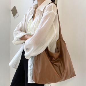 HEFEI Vintage Hobo Bag Large Capacity Aesthetic Underarm Bag Leisure Simple Tote Bag Commute