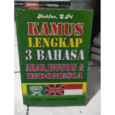 kamus lengkap 3 bahasa Arab inggris dan Indonesia By Mahfan sandro