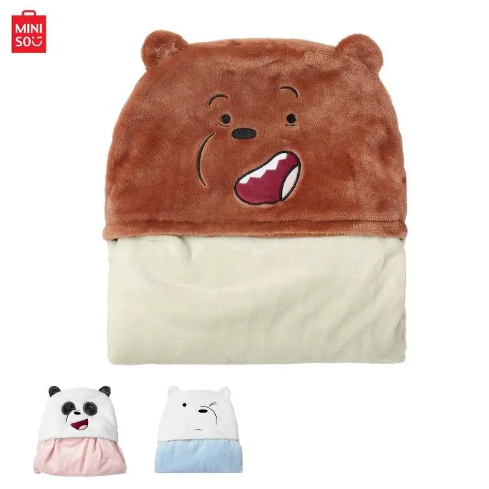 We bare bears hooded blanket sale