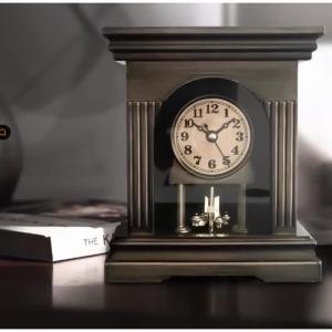 Sacesr European Desk Clock Vintage Kitchen Household Table Clock Simple Living Room Desktop Clocks Household Interior Decoration 9T1N6