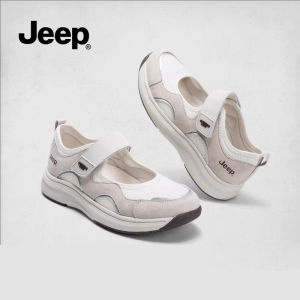 Jeep Mary Jane sports womens shoes Velcro thick soled casual dad shoes