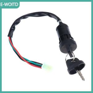 【E-WOITD】 Phổ 4 dây đánh lửa Thùng chuyển đổi với 2 chìa khóa cho xe máy xe đạp ATV