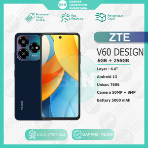ZTE nubia V60 Design NFC 6/256GB - 6.6-inch 90Hz Display - Up to 16GB Dynamic RAM - Garansi Resmi