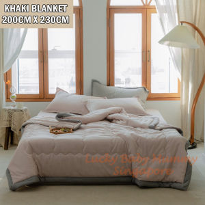 Japanese Style Summer Quilt Blanket Light Weight Cotton Blanket 110/ 150/180/200cm Comforter Quilt Rainbow Culture