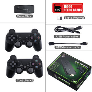 HD 4K M8 Video Game Console Classic Double Gamepad，HDMI home game console，Wireless arcade