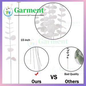 1PCS- Eucalyptus Stems Artificial Eucalyptus Leaves Stems Real Grey Green Touch Leaf Branches for Home Office Flowers Bouquet Centerpiece Wedding