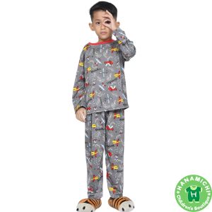 Kiminori ZIKO.PP Setelan Baju Tidur Anak Laki-Laki Lengan Panjang