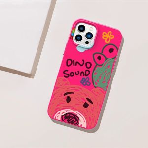 Compatible with iphone 14 Pro Max Casing Doodle Bear 11 xr xs Max 7 8 Plus Gloss TPU iPhone Case 11Pro 13 12 15 15Plus