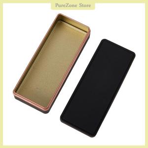 [PureZone] Nhiều màu tinplate hình chữ nhật hộp lưu trữ container với nắp hộp thiếc nhỏ container rỗng hộp lưu trữ trường hợp tổ chức